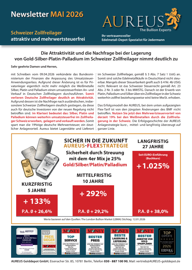 Newsletter Aureus Mai 2026